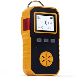 Bosean Hydrogen Sulfide Detector, H2S Detector, Gas Leak Detection, H2S Leak Detection, Sound, Light, Vibration Alarm, IP65, High Precision, Portable, USB Charging, Japanese Switchable