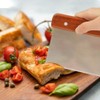 Vicloon Dough Scraper Cutter, 2 Pcs Stainless Steel Dough Scraper