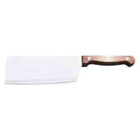 Bene Casa 7-Inch Stainless Steel Cleaver Knife with Rosewood Handle – Heavy-Duty, Full Tang Meat and Bone Chopper, Triple Riveted for Kitchen Durability and Control