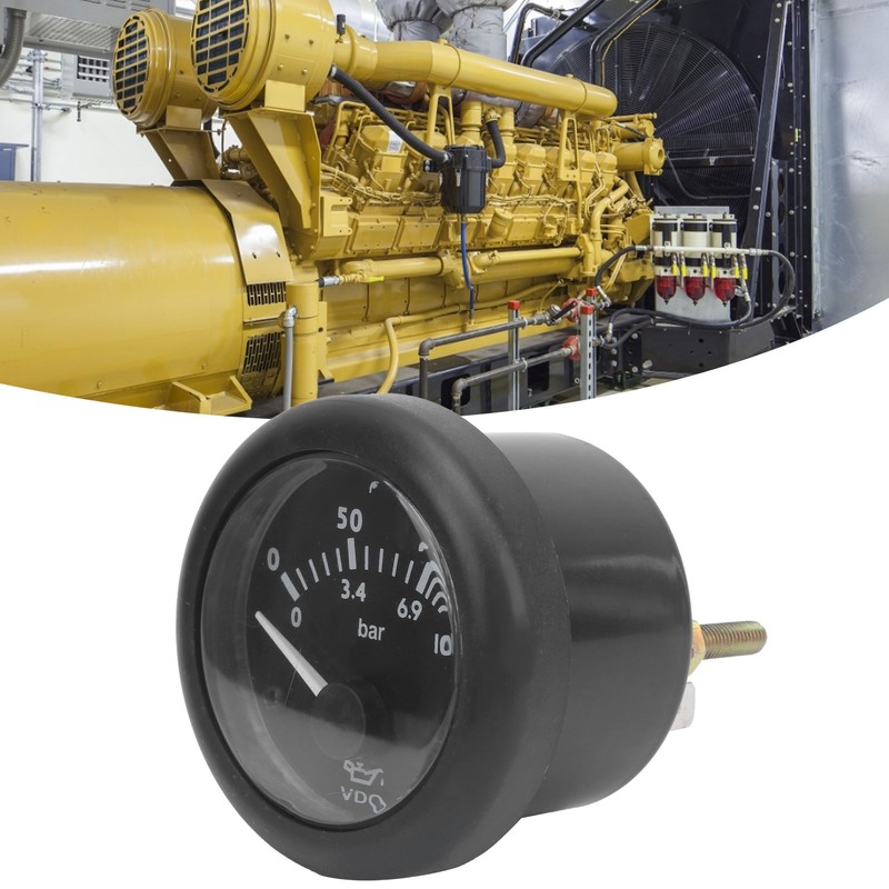 Oil Pressure Gauge Diesel Engine Oil Generator Part Pointer Measuring