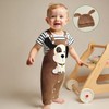 XIXIMAON Infant Baby Boy Outfits Short Sleeve Striped Romper Cartoon