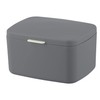WENKO Barcelona Bathroom Box/Storage Basket with Lid, Completely Unbreakable, 19.5