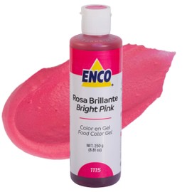 ENCO Food Coloring Gel Bright Pink 8.8 oz (250g) Concentrated, Vegan