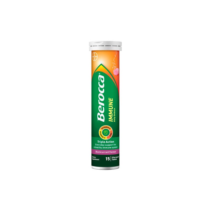 Berocca Immune Daily Defence Vitamin C, D and Zinc, Blackcurrant