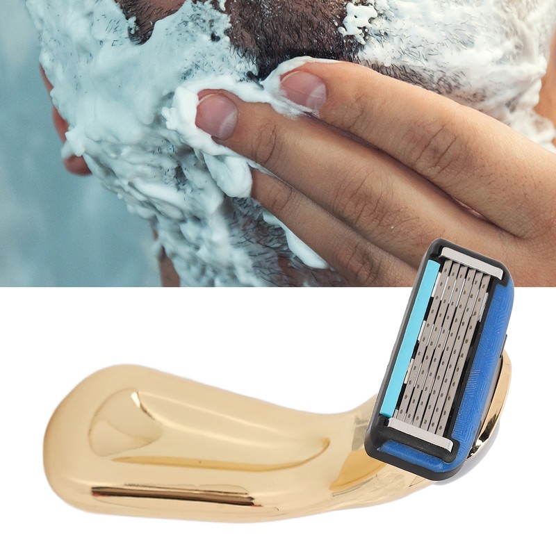 Men Manual Razor Six Blades Waterproof Precise Portable Removable Quick