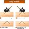 JIVIMOCO 45° Angle Drill Guide Jig Aluminum Dowel Jig Kit