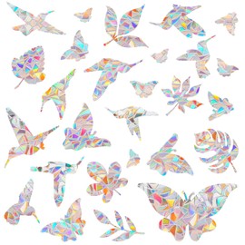 Alovez Pack of 27 Prism Window Stickers, Suncatcher, Window Stickers, Decorative Prism Stickers, Bird Window Stickers for Protection for Home, Shops, Classrooms, Offices