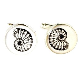 Ammonite Fossil Cufflinks