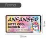 younikat Auto-Magnet-Schild Anf?nger Lama Bunt I 20 x 10 cm