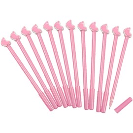 Pink Baby Feet Pens - Set of 12 - Girl Gender Reveal Party Supplies