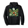 Strawberry Plants by Night With Full Moon Strawberries Art Pullover