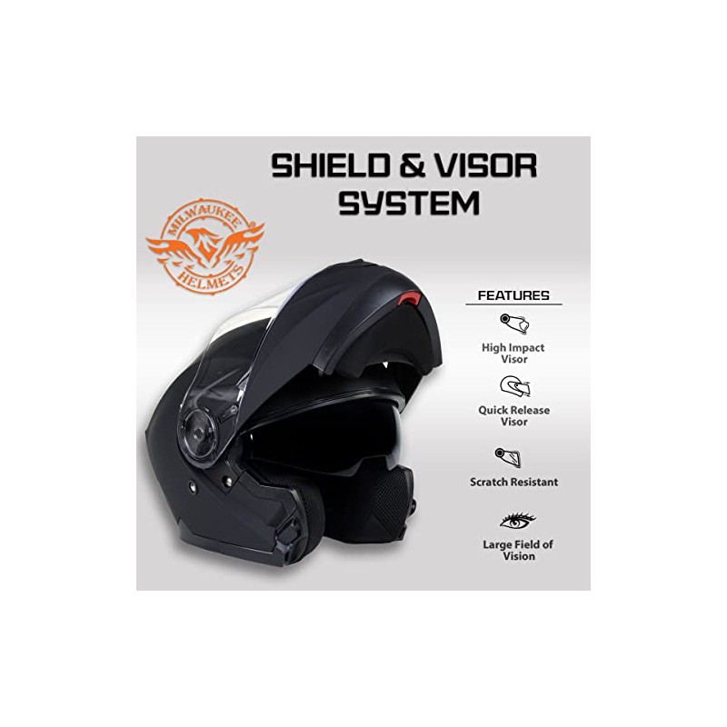 Milwaukee Helmets MPH9826 Clear Replacement Shield for MPH981X Helmet Series