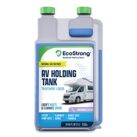 Eco Strong RV Toilet Treatment | RV Black Tank Treatment | RV Holding Tank Digestor, Odor Eliminator, and Cleaner | Perfect for Campers, RVs, Boats, 33 Treatments, Lavender