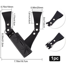 GORGECRAFT Renaissance Leather Sword Holster Right Hand Sword Sheath Belt Medieval Sword Frog Holster Sword Holder for Dagger Knight Pirate Cosplay Costume Full Grain Leather, Black