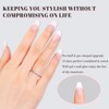 Aieenjor Nail Tips, Pack of 480 Short Coffin, Full Cover