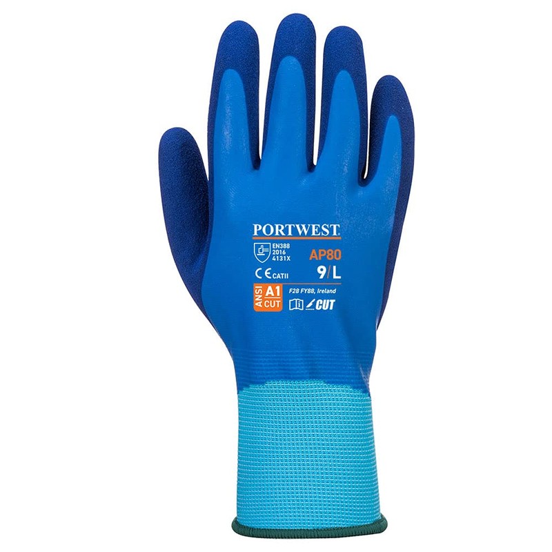 Portwest Unisex Liquid Pro Gloves (Blue_Large)