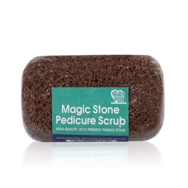Hartfelt Magic Pumice Stone for Feet Callus Removal | Easy to Use Foot Scrubbing Stone for Removing Dead Skin from Heels, Toes, and Feet | Chemical-Free Foot Exfoliator - Pedicure Essential
