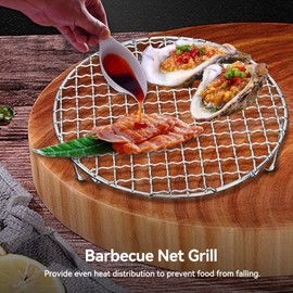 Agatige Canning Rack Steaming Cooling and Baking Barbecue Rack Stainless Steel Round Wire Racks Fit for Air Fryer Pressure Cooker