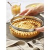 De Buyer Stainless Steel Round Tart Ring with Perforated Rounded-Off