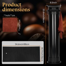 Espresso Coffee Knock Box, Bring 30 Dedicated Garbage Bags and Towels
