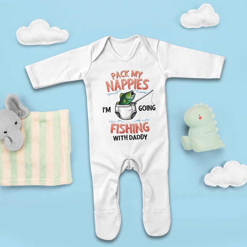 Purple Print House Funny Baby Romper For New Dad Pack