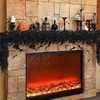 9ft Black Halloween Garland, Gothic Hanging Vine Party Decoration