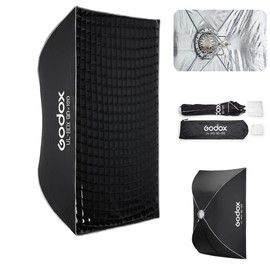 Godox Softbox Godox 90X120CM/35.4X47.2Inch Quick Release Umbrella Softbox,Bowens Mount with Removable Front and Inner Diffusers/Grip/Diffuser Plate for Photography, Live Streaming,Location Portrait