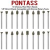 46 Grit 10 Shapes Diamond Grinding Bits Stone Glass Carving