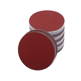 Batreetek Sandpaper, 100 Sheets, 5 Types, #60#80#100#120#240, DIY, Woodworking, Painting, Metal Surfaces, Polishing, Round (3.9 inches (100 mm)