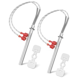 Urnqowuy 2 Pcs SRV7000-660 Igniter with Bracket Fit for PelPro Pellet Stove PP130 PP150 PP60 PP70 PPC90 Cast Iron TSC90 Cast Iron, Fit for Pleasant Hearth PH35PS PH50PS PH50CABPS