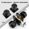 goldenwarm Black Door Knobs, Matte Black Privacy Door Knob Interior,