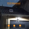 LEPOWER 1600LM LED Solar Security Lights Motion Outdoor, 5500K White