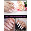 EBANKU 120PCS Clear Coffin Dual Nail System Form Mold 3D