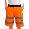 Mivaro Men's Work Shorts with Reflective Stripes in Signal Colours,