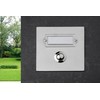 HUBER Flush-Mounted Bell Push Single Stainless Steel Door Bell Push