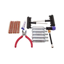 V1 Motor CO2 Motorcycle, ATV, UTV Flat Repair Kit Tubeless Tire Repair Kit