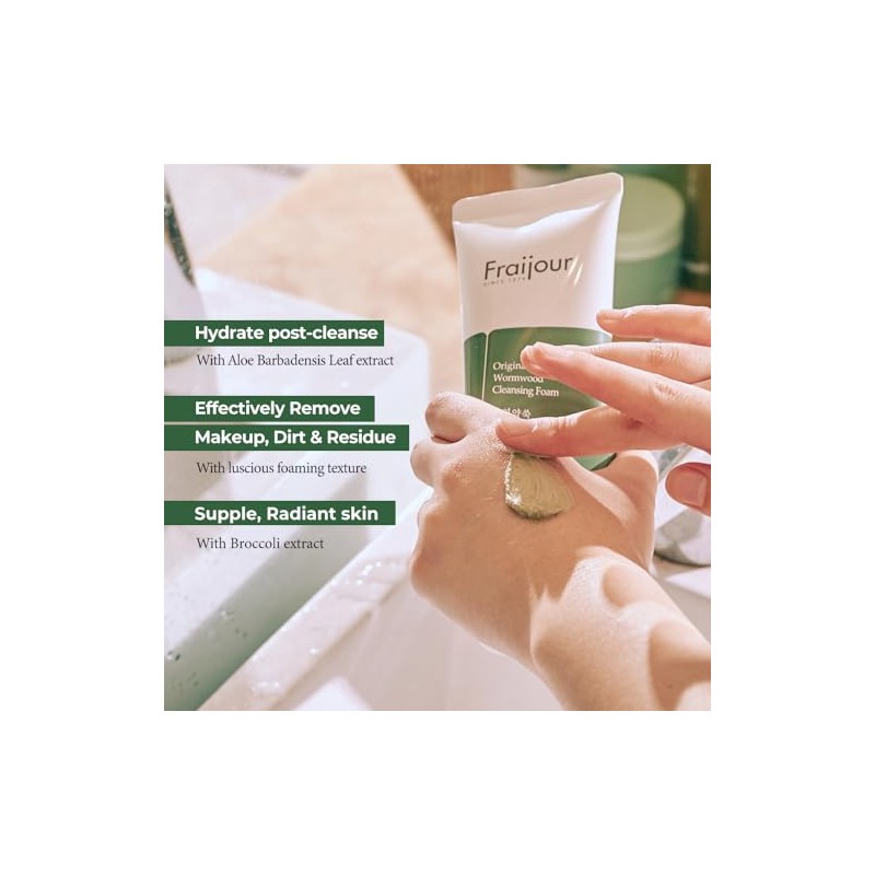Fraijour Espuma Limpiadora De Ajenjo Con Hierbas Originales, 150 Ml