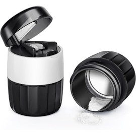 Pill Crusher and Pill Cutter, Pill Crusher Fine Powder, Pill Grinder with Storage Compartment for Tablets, Pill Cutter Splitter for Small and Tiny Pills