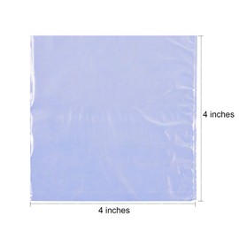 LazyMe Shrink Wrap Bags, 4 x 4 inch, PVC Heat Shrink Wrap for Handmade Soaps Bath Bombs, Art Crafts and DIY Crafts (200Pcs)