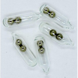 DROP ZONE BAITS Glass RATTLES for Worm/JIG/Fly - 3 Sizes - 25, 50 OR 100 Packs from Ohio (5MM X 16MM, 25 Pack)