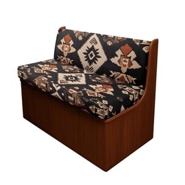 SUITOSELFY RV Dinette Cushion Covers Black Indian Tribal Pattern RV Seat Covers Camper Cushion Covers Dinette Booth Set Washable RV Couch Cover 2 Cushion Sofa RV Beach Seat Covers for Dinette