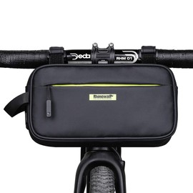 Rhinowalk Bicycle Front Bag, Handlebar Bag Waterproof Multi-functional Front Bag for Mountain Bike/Road Bike Pro Specification-Green