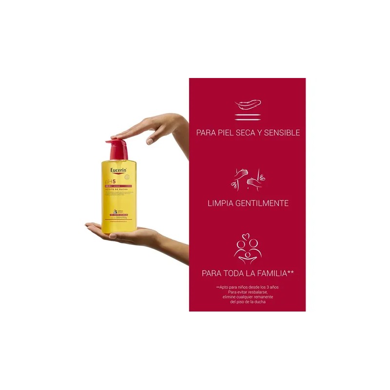 Aceite De Ducha Eucerin Ph5 Piel Seca Y Sensible 200ml