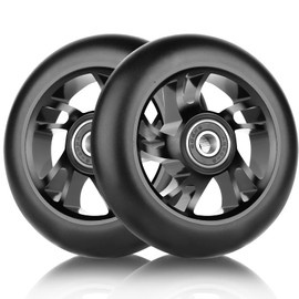 DBREAKS Stunt Scooter Wheels, Pack of 2 Scooter Replacement Wheels, 120 mm Scooter Wheels with ABEC, 9 Ball Bearings, Hardness 88A, Suitable for All Kinds of Scooters (Black)