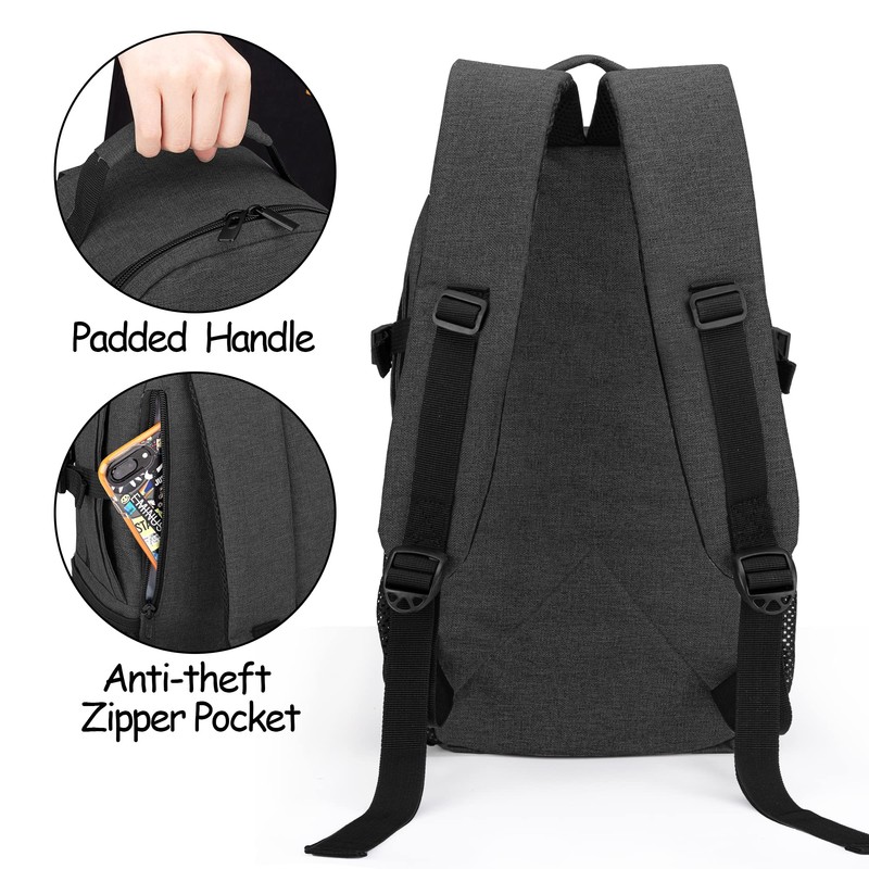 CURMIO Travel Backpack for Oxygen Tank, Black, 1 Count (Pack