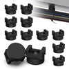 10 Pack Magnetic Zip Tie Mount with Rubber Coating, Strong