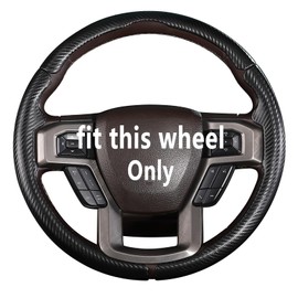 Steering Wheel Cover for Ford F150/ 2015-2020/ F250 2017-2021/ F350 2017-2021/ F450 2017-2021/ F550 2017-2021/ Ford Expedition 2018-2021 Steering Wheel Protector for Ford Steering Wheel Accessories