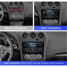 9 inches Android 10 Double Din Car Stereo for Nissan Altima 2008-2012 IPS Touchscreen Screen Car Radio with Carplay & Android Auto Support Backup Camera GPS FM Navi BT