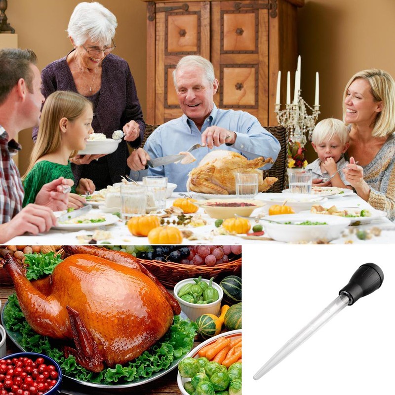 Amison Turkey Baster Chicken Poultry Meat BBQ Baster Syringe Tube