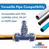 Push On T-STOP Shut Off Valve (1/2" Push x 1/2"